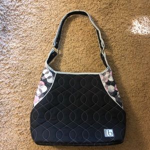 Black/Pink Cinda b purse/tote w/ accessories